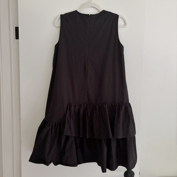 COS A Line Sleeveless Dress Black Ruffles Size S - Picture 5 of 5